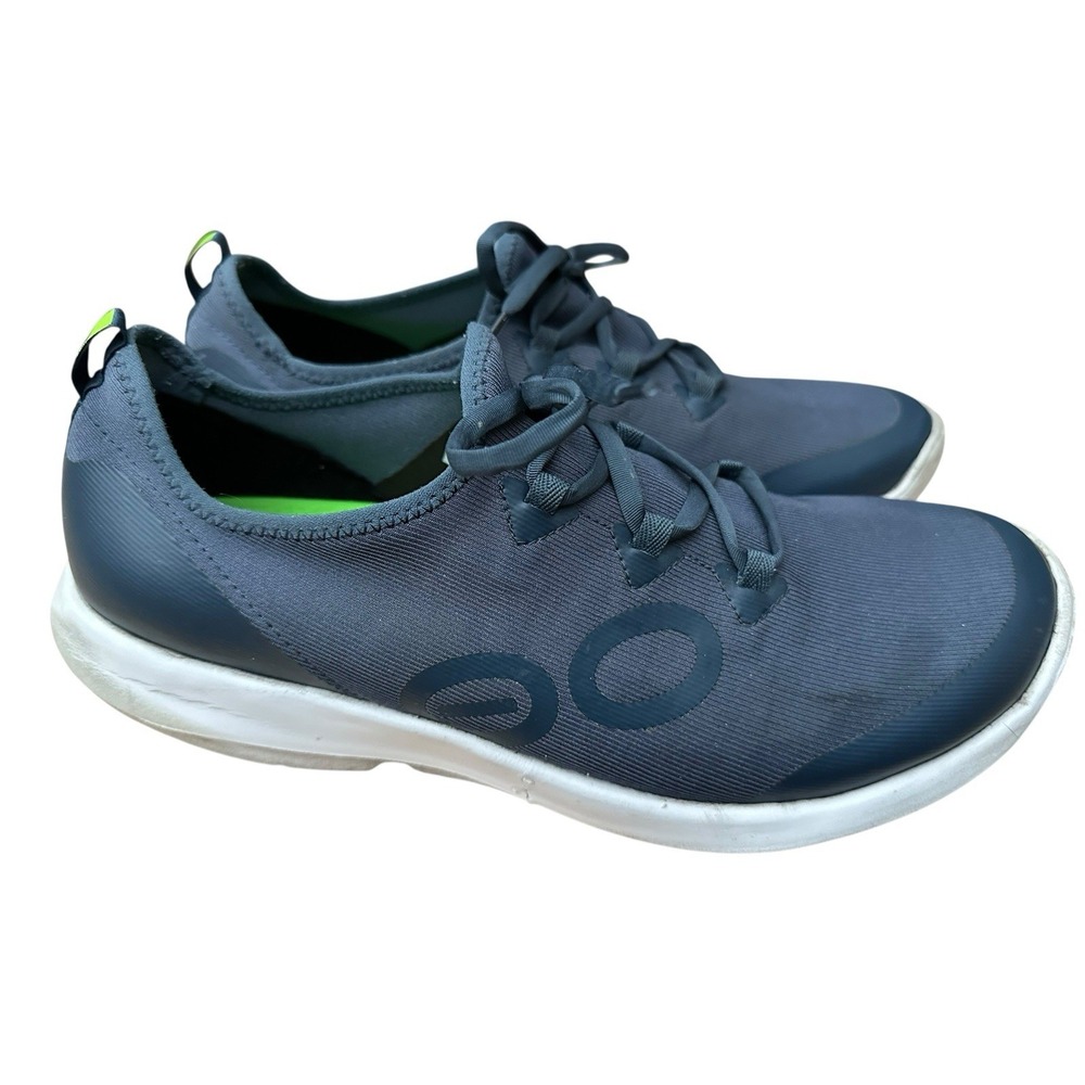 Oofos OOMG Sport LS Men's Size 14 EU‎ 47 Low Recovery Shoe Blue White #S97-12